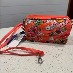 Floral Crossbody Bag - Orange